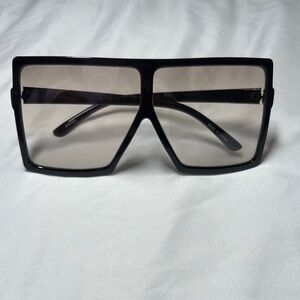 Black Oversized Square Sunglasses